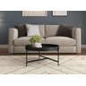 Mesa de Centro Décor 70cm em Couro Preto - Móvebrinque - 3