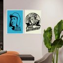 Ver imagem 2 de Kit 2 Quadros Turma do Chaves 24x18cm - com Vidro:moldura Preta