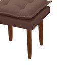 Ver imagem 3 de Puff Maria para Sala de Tv e Estar Quarto Confortável Suede Marrom Mabe Magazine