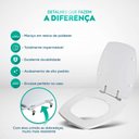Ver imagem 3 de Assento Sanitário Poliester Thema Bone para Vaso Incepa