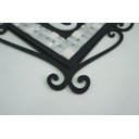 Ver imagem 3 de Número para Casa Moldura Arabescos Preto com Pastilhas Claras