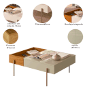 Ver imagem 4 de Kit Aparador e Mesa de Centro para Sala Portugal Cumaru/Opala