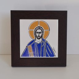 Quadro Pantocrator Claudio Pastro 14,2 x 14,2 Cm - 2