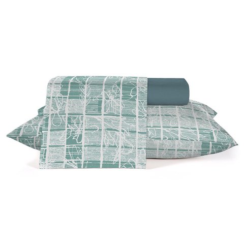 Jogo de Cama - Solteiro - Crystal - 3 Peças - 100% Algodão - Teka