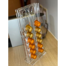 Suporte Para Cápsulas Nespresso Em Acrílico - 28 Cápsulas Cor:cristal - 3