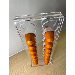 Suporte Para Cápsulas Nespresso Em Acrílico - 28 Cápsulas Cor:cristal - 4