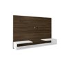 Painel com Suporte para TV LED/LCD/Plasma/4K até 46 Polegadas - Nogal - Branco - 3