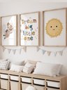 Ver imagem 1 de Kit 3 Quadros Decorativos Espaço Sol e Frase