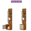 Ver imagem 2 de Painel Ripado com Mesa de Apoio Industrial 1 Módulo 44cm Golden L06 Nature/Off White - Mpozenato