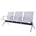 Ver imagem 1 de Cadeira Longarina Cromada 3 Lugares com Braço