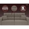 Sofá 5 Lugares Net Prestige Assento Retrátil e Reclinável 2,50M (L) - 3