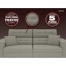 Sofá 5 Lugares Net Prestige Assento Retrátil e Reclinável 2,50M (L) - 3