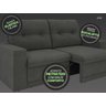Sofá 3 Lugares Net Opus Assento Retrátil e Reclinável 1,85M (L) - 4
