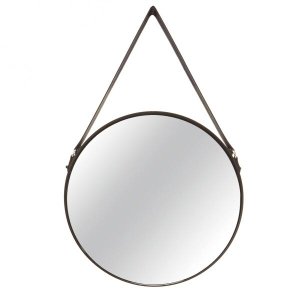 Espelho Redondo Decorativo Metal 75,5x45,5cm Mart Collection