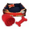 Cama Pet 60x60 Cachorro Gato + Coberdrom Pet Soft - London - 1