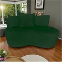 Ver imagem 1 de Namoradeira Sofá 2 Lugares Yara Orgânica Suede Verde