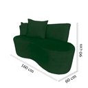 Ver mais imagens de Namoradeira Sofá 2 Lugares Yara Orgânica Suede Verde