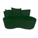 Ver imagem 3 de Namoradeira Sofá 2 Lugares Yara Orgânica Suede Verde