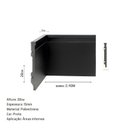 Ver imagem 4 de Rodapé 20cm Poliestireno 15mm Metro Linear Barra 240cm Preto Graddus