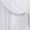 Ver imagem 4 de Cortina 2,80x1,80 Sala Quarto Cozinha Varão Voil Duplo: Branco