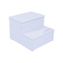 Ver imagem 4 de Escada Auxiliar 2 Degraus em Mdf Branco [f031]
