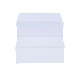 Escada Auxiliar 2 Degraus em Mdf Branco [f031]