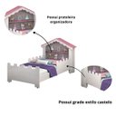 Ver imagem 4 de Cama Princesa Juvenil Magia Acompanha Estante e Colchão