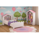 Ver imagem 1 de Cama Princesa Juvenil Magia Acompanha Estante e Colchão