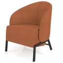 Ver imagem 6 de Poltrona Decorativa para Sala Living Pés Industrial Sierra K01 Bouclê Terracota - Lyam Decor