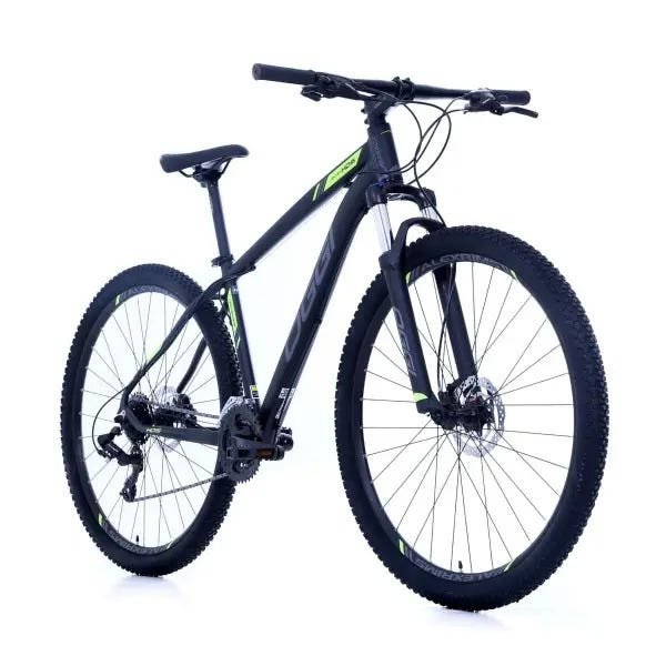 Bike Oggi Hacker HDS Hidráulico 2020 Shimano 24v - Preto/ Verde 17 Menor preço em Bike Oggi Hacker HDS Hidráulico 2020 Shimano 24v - Preto/ Verde 17
