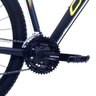 Bike Oggi Hacker HDS Hidráulico 2020 Shimano 24v - Preto/ Amarelo 19 - 6