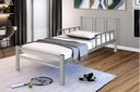 Ver imagem 4 de Cama Solteiro Tubolar/aço, Colchao D28 Alojamento,dormitorio:cama e Colchao/cinza