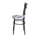 Ver imagem 2 de 6 Cadeiras para Cozinha Preta Hawai Cappuccino Premium Assento Floral Cor:floral Branco