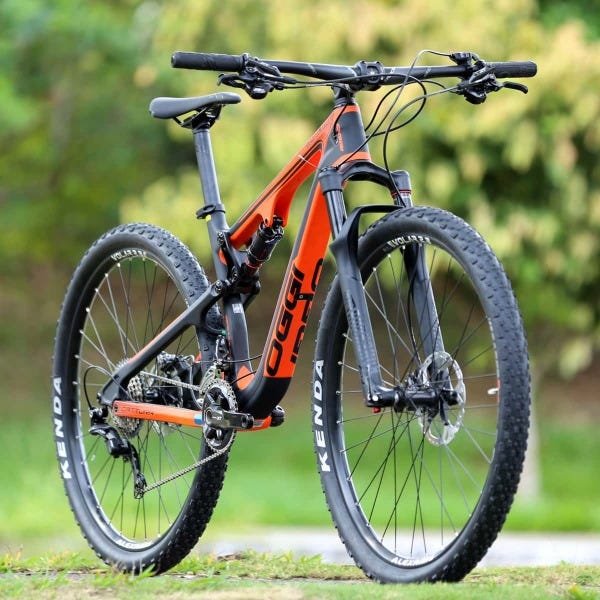 Bike Oggi Cattura Pro 2019 XT Full Suspension Shimano 22v - Preto/ Laranja  17 | MadeiraMadeira