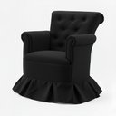 Ver imagem 2 de Poltrona Balanço Amentação Quarto Confortável Descanso Sala Leitura Suede Preto