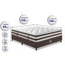 Ver imagem 2 de Cama Box Casal Colchão + Box 138x188 Molas Ensacadas Cama inBox Relax Pillow Café