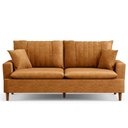 Ver imagem 3 de Sofá 3 Lugares 180cm Living Pés de Madeira Veras D05 Suede Whisky - Mpozenato