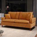 Ver imagem 7 de Sofá 3 Lugares 180cm Living Pés de Madeira Veras D05 Suede Whisky - Mpozenato