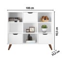 Ver imagem 3 de Nicho Organizador c/ 3 Gavetas Vintage Haia Q01 Branco - ADJ Decor