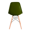 Ver imagem 4 de Kit com 2 Cadeiras Eames Pés de Madeira Verde Militar
