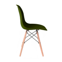 Ver imagem 3 de Kit com 2 Cadeiras Eames Pés de Madeira Verde Militar