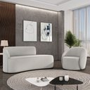 Ver imagem 2 de Sofá 3 Lugares Orgânico 180cm Morgan e Poltrona Lua Veludo D03 - D’Rossi