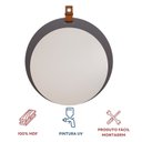 Ver imagem 4 de Espelho Decorativo 60x60cm com Alça em Couro Bella Yescasa