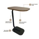 Ver imagem 4 de Mesinha Lateral Apoio Multiuso Canto Sofa Cama Leitura Cafe Notebook Minimalista Compacta Versatil H