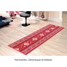 Passadeira para Sala Preta Estampada 2,5M x 66cm Antiderrapante - 2