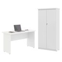 Ver imagem 1 de Mesa de Escritorio com Armário 2 Portas Pampulha Branco