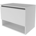 Ver imagem 1 de Gabinete de Banheiro 60 Cm 1 Porta e Nicho Valente Branco