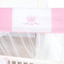 Ver imagem 4 de Kit Protetor de Berço Menina Padrão Americano Princesa Coroa 10 Peças