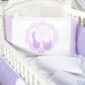 Kit Berço Ballet Lilás Padrão Americano 10 Peças Bordado Bailarina - 2