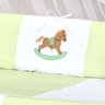 Kit berço Verde Cavalinho 8 Peças 100% Algodão Com Trocador - 3